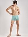 Calvin Klein Underwear Blue Solid Low Rise Trunk