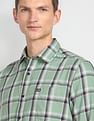 Arrow Sports Tartan Check Twill Casual Shirt