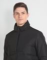 Arrow Sports Solid Hooded Puffer Jacket