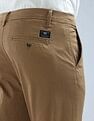 Flying Machine Mid Rise Slash Slim Tapered Fit Trouser
