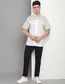 Tommy Hilfiger Colour Block Cotton Shirt