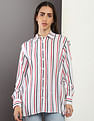 Tommy Hilfiger Viscose Geometric Print Relaxed Fit Shirt