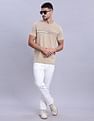 Tommy Hilfiger Mens Beige Logo T-Shirts