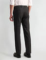 Arrow Slim Fit Flannel-Smart Flex Trousers