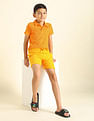 U.S. Polo Assn. Kids Boys Brand Appliqued Regular Fit Polo Shirt