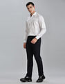 Tommy Hilfiger Regular-Fit Solid Mid Rise Trousers