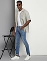 Calvin Klein Modern Tapered Fit Distressed Jeans