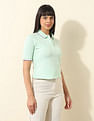 U.S. Polo Assn. Women Regular Fit Solid Polo Shirt