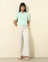 U.S. Polo Assn. Women Regular Fit Solid Polo Shirt