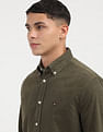 Tommy Hilfiger Solid Corduroy Regular Fit  Shirt