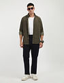 Tommy Hilfiger Solid Corduroy Regular Fit  Shirt