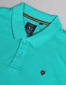 AD by Arvind Cotton Solid Polo Shirt