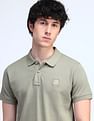 Flying Machine Textured Cotton Polo Shirt