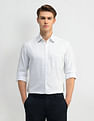 Arrow Geometric Printed Manhattan Slim Fit Shirt