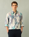 Arrow Newyork Abstract Satin Shirt