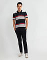 Arrow Sport Horizontal Stripe Regular Fit Polo Shirt