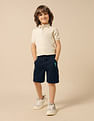 U.S. Polo Assn. Kids Boys Pure Cotton Solid Shorts