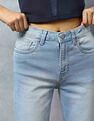 Flying Machine Women Ultra Wide Flare Mid Rise Jeans