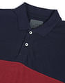 Flying Machine Cotton Pique Colour Block Polo Shirt