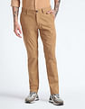 Flying Machine Michael Slim Tapered Fit Solid Trousers
