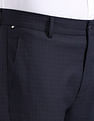 Arrow Newyork Checked Slim Fit Trousers