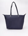 Tommy Hilfiger Solid Blue Nylon Tote Bag
