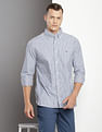 Tommy Hilfiger Button Down Collar Vertical Stripe Shirt