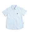 U.S. Polo Assn. Kids Boys Vertical Striped Relaxed Fit Shirt
