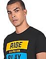 U.S. Polo Assn. Denim Co. Ribbed Neck Brand Print T-Shirt