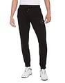 Tommy Hilfiger Men Black Mid Rise Roundall Graphic Sweatpants