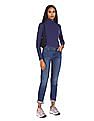 Flying Machine Women Turtleneck Solid T-Shirt