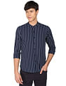 Flying Machine Vertical Stripe Cotton Twill Shirt