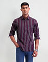 Arrow Sport Vertical Striped Slim Fit Shirt