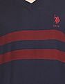 U.S. Polo Assn. V-Neck Striped Sweater