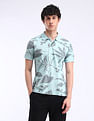 Flying Machine All-over Print Cotton Polo Shirt