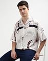 Tommy Hilfiger Cuban Collar Abstract Print Shirt
