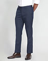 Arrow Mid Rise Dobby Formal Trousers
