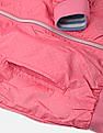 U.S. Polo Assn. Kids Girls Pink And Blue Reversible Bomber Jacket