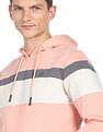 Arrow Sports Colour Block Hooded Sweatshirt
