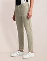 U.S. Polo Assn. Printed Slim Straight Fit Satin Trousers