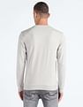 Flying Machine Graphic Print Heathered Sweatshirt