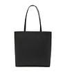 Tommy Hilfiger Solid Black Pu Tote Bag