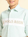 U.S. Polo Assn. Kids Boys Vertical Striped Regular Fit Shirt