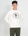 U.S. Polo Assn. Denim Co. Metallic Logo Ribbed Neck Sweatshirt