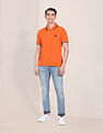 U.S. Polo Assn. Logo Embroidered Tipped Collar Polo Shirt