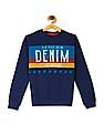 U.S. Polo Assn. Kids Crew Neck Brand Print Sweatshirt