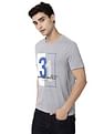AD by Arvind Crew Neck Typographic Print Cotton T-Shirt