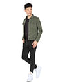 Flying Machine Spread Collar Solid Denim Jacket