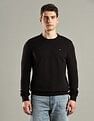 Tommy Hilfiger Solid Regular-Fit Cotton Sweater