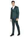 AD by Arvind Tailored Fit Geometric Patterned Three Piece Suit